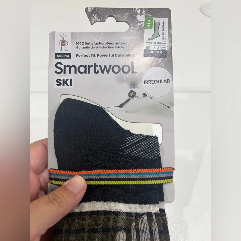 SmartWool Men's Medium Ski Targeted Cushion Summit Shot Socks NWT Green Black